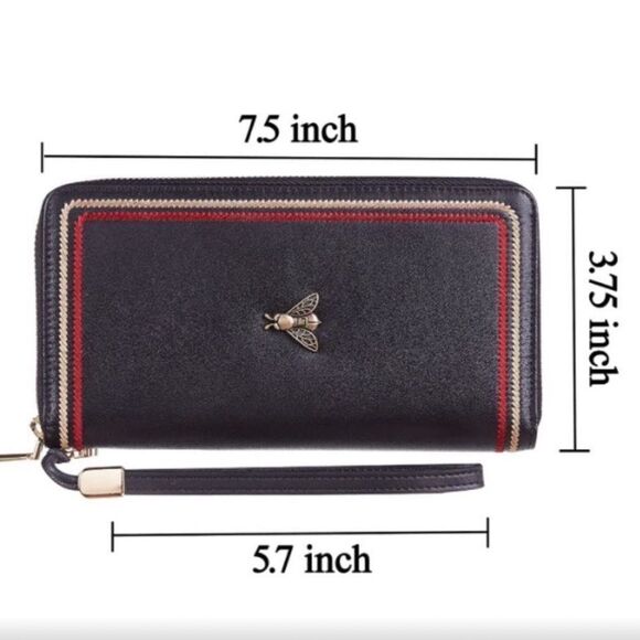 NWOTGenuine Leather Large Wallet/Wristlet - Picture 6 of 6